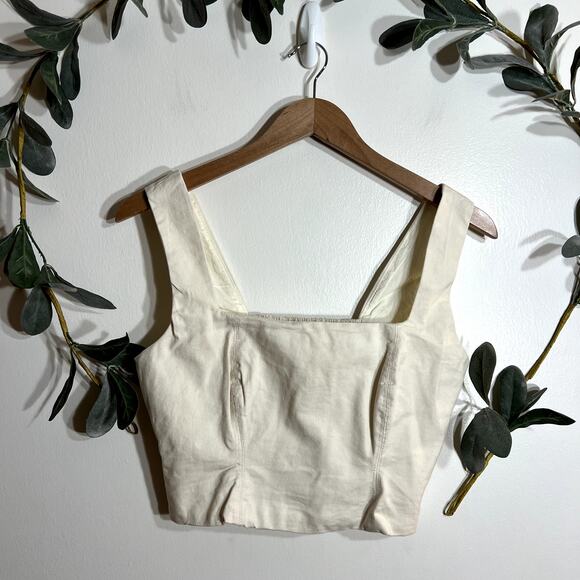 Z Supply Cream Corset Tank - Picture 1 of 4